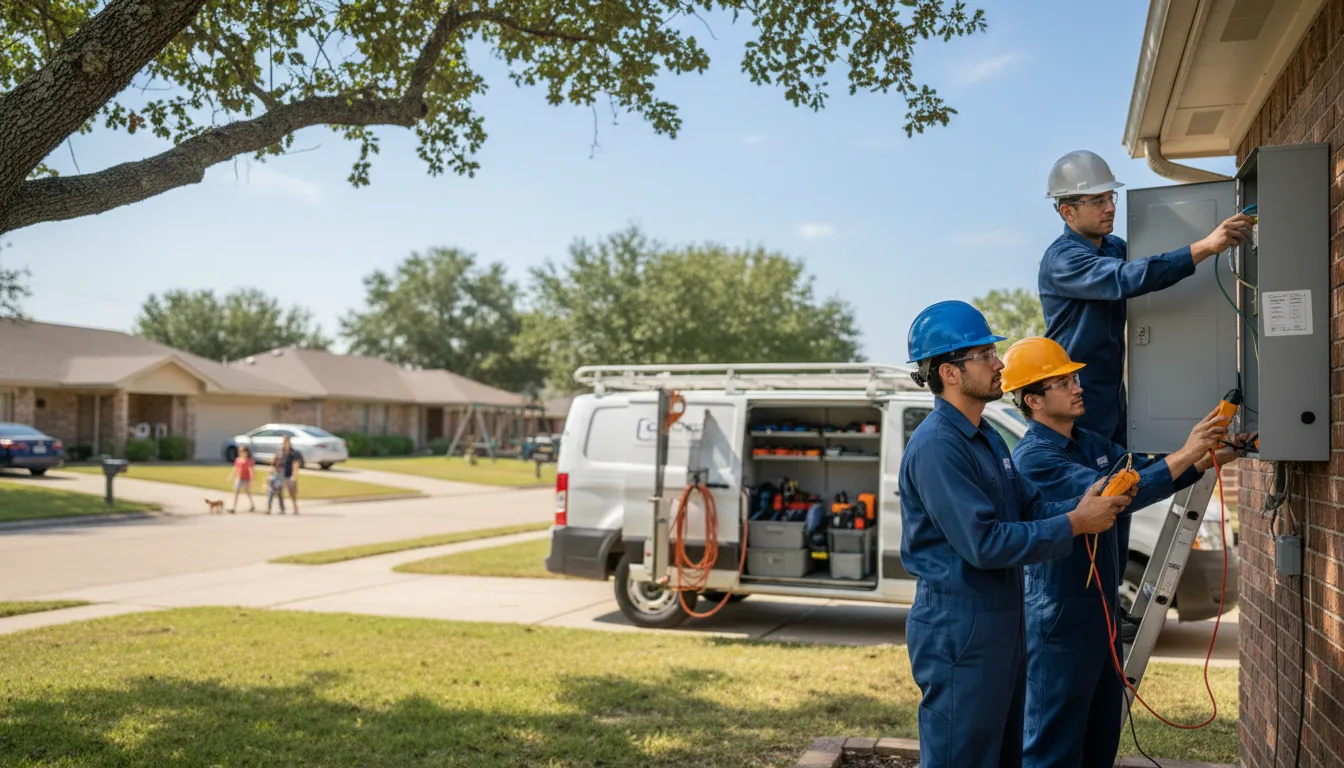 Certified electrician providing emergency electrical services in Idalou, TX